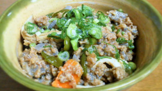こんにゃくのそぼろ丼