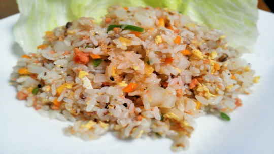 鮭と大根のチャーハン