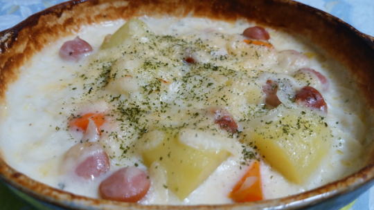 レンジで作る！ポテトグラタン