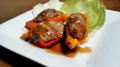 豆腐ハンバーグのパプリカ包み焼き