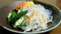 オクラとくずきりの冷麺