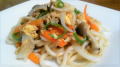 きのことツナの焼うどん